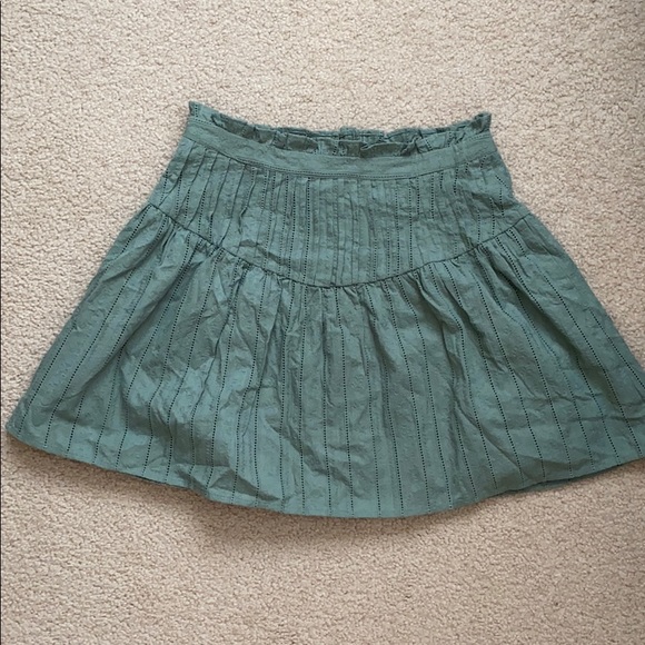 🆕 Tularosa Sage Green Button-Up Mini Skirt M - Picture 6 of 13